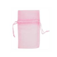 Organza drawstring pouch (light pink)-2 3/4